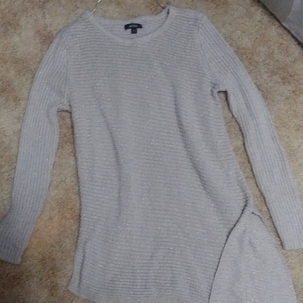 Long sweater gold, petite medium